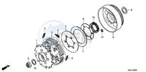 TRX500FAC drawing CLUTCH