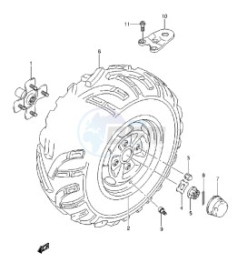 LT-A750X drawing LEFT REAR WHEEL (LT-A750XL3 P17)