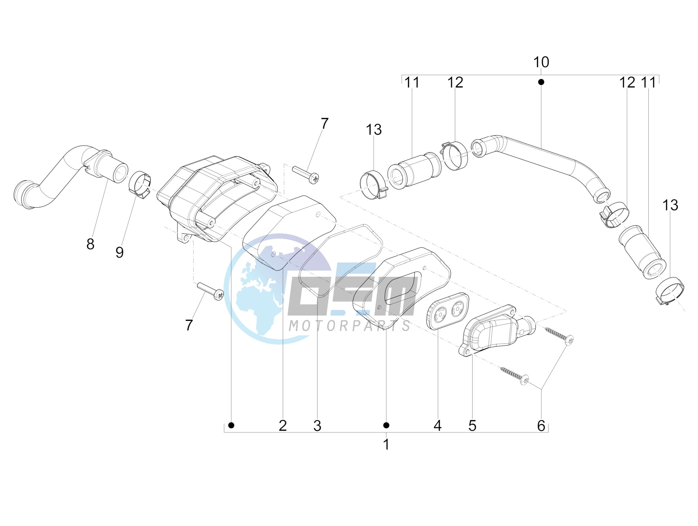 Secondary air box