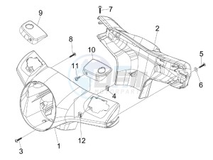 GTS Super 150 ie 4T 3V (APAC) (Au, Ex, Jp, Ri, T, V) drawing Handlebars coverages