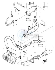 JS 440 A [JS440] (A9-A10) [JS440] drawing MUFFLER -- 84-86 JS440-A8_A9_A10- -