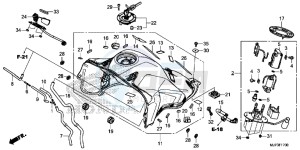 CRF1000DG CRF1000 - Africa Twin - Dual Clutch Europe Direct - (ED) drawing FUEL TANK/FUEL PUMP