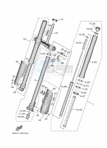 YZ65 (BR86) drawing FRONT FORK