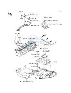 ZX 1400 A [NINJA ZX-14] (A6F-A7FA) A6F drawing FUEL INJECTION