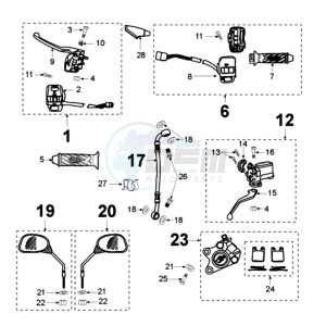 VIVA XRA BE drawing BRAKE SYSTEM