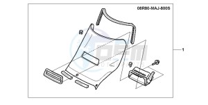 ST1100P drawing WIND SHIELD KIT