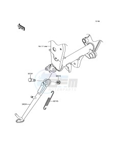 Z800 ABS ZR800BDS FR GB XX (EU ME A(FRICA) drawing Stand(s)