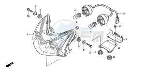 TRX400EX SPORTRAX 400 EX drawing HEADLIGHT (TRX400EX5,6)