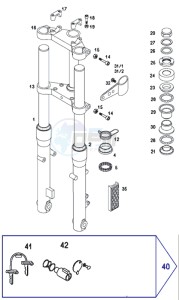 SPRINT_SPORT_45kmh_L1 50 L1 drawing Front forks