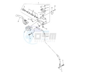 WR F 450 drawing FRONT MASTER CYLINDER