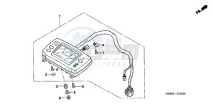 TRX680FA9 Australia - (U) drawing METER