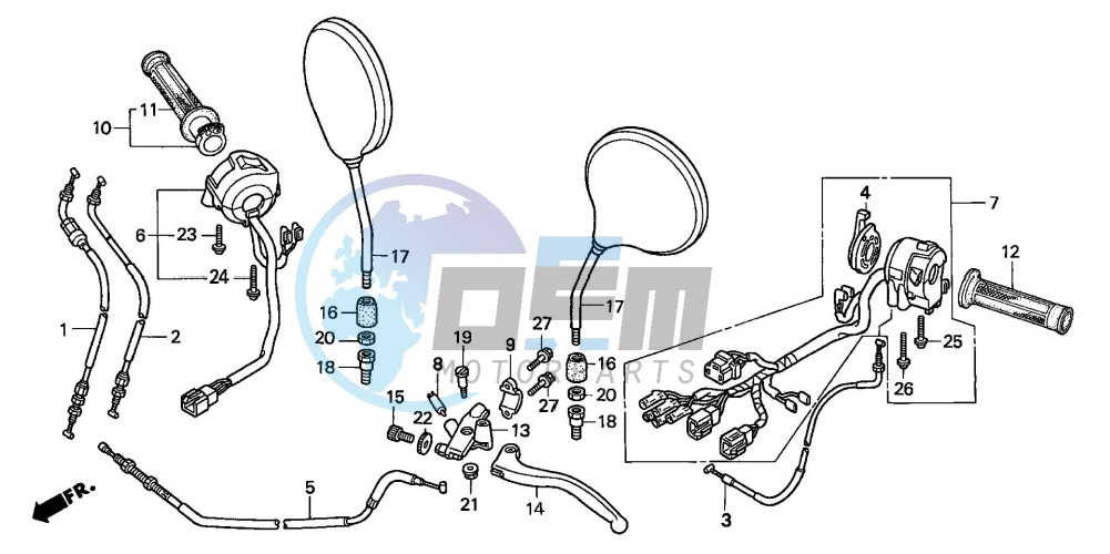 HANDLE LEVER/SWITCH/ CABLE (CB600F2)