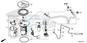 TRX500FA7G TRX500 Europe Direct - (ED) drawing FUEL PUMP