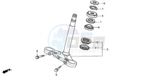 CBF500 drawing STEERING STEM