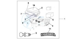 XL125VA EU / CMF - (EU / CMF) drawing TOP BOX 35 L NH-A49M