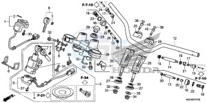 VFR1200XDH 2ED - (2ED) drawing HANDLE PIPE/ TOP BRIDGE