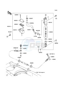 D-TRACKER_125 KLX125DBF GB XX (EU ME A(FRICA) drawing Rear Master Cylinder