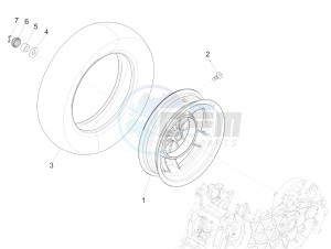 PRIMAVERA 50 4T 3V 25 KMH NOABS E4 25 kmh (EMEA) drawing Rear wheel