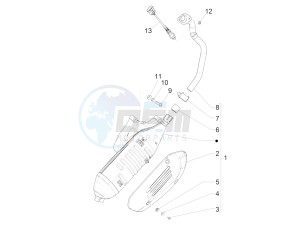 GTS 150 4T 3V IE ABS E4 (EMEA) drawing Silencer