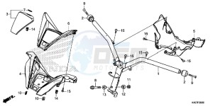 NSS125DF Forza 125 - NSS125D Europe Direct - (ED) drawing STEERING HANDLE/ HANDLE COVER