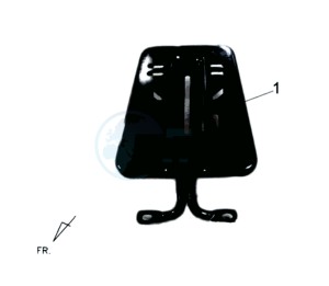 JOYRIDE 125 drawing LUGGAGE RACK