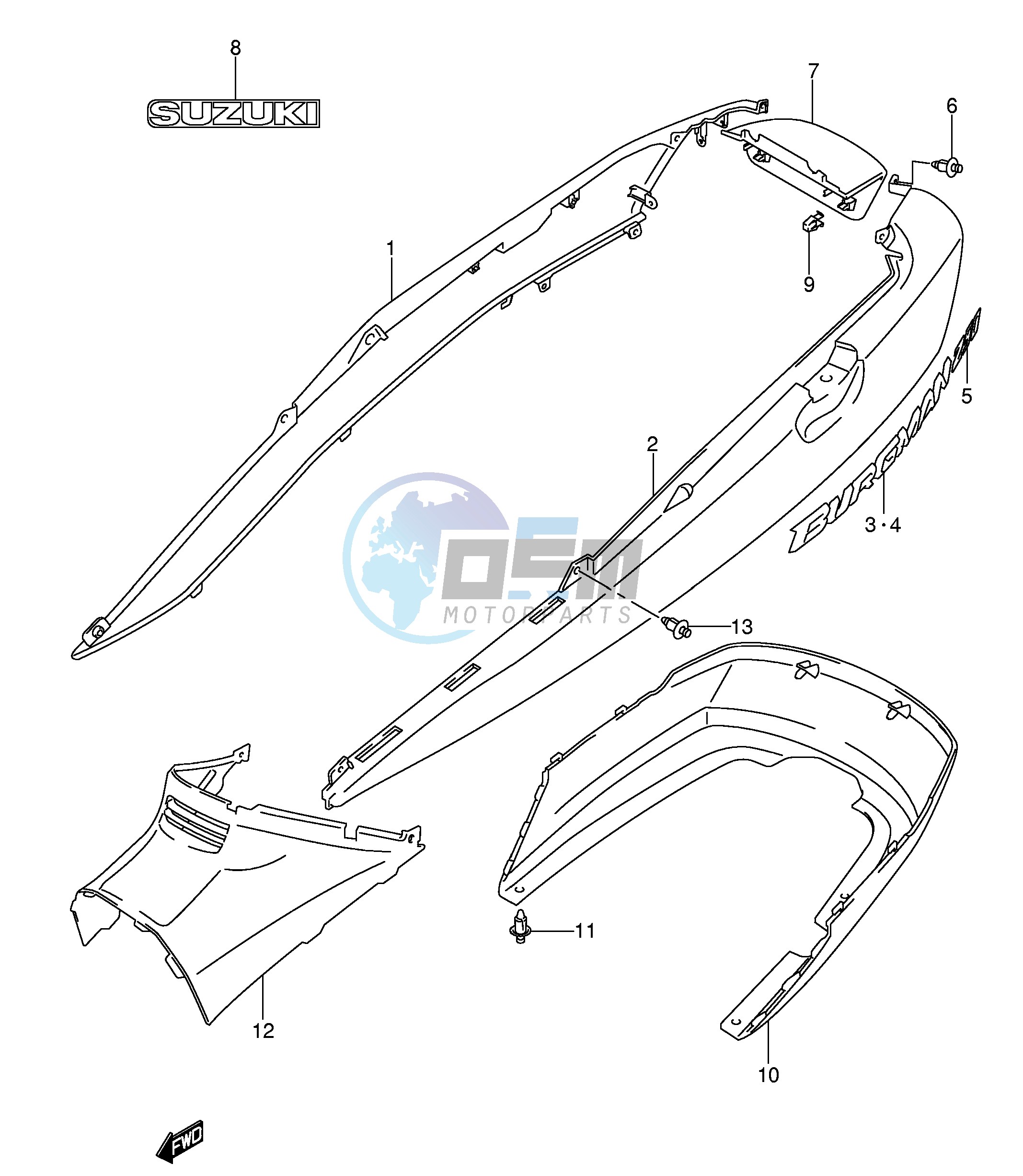 FRAME COVER (MODEL K5 K6)