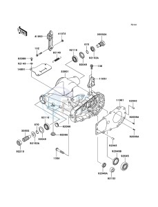 KVF360 4x4 KVF360A9F EU GB drawing Swingarm