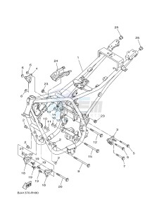 YZ250X (BJ41) drawing FRAME