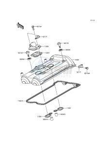 ER-6F EX650EFF XX (EU ME A(FRICA) drawing Cylinder Head Cover