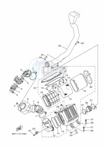 YXM700E YXM70VPAK (B5FH) drawing INTAKE