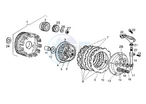 SENDA SM - 50 cc drawing CLUTCH