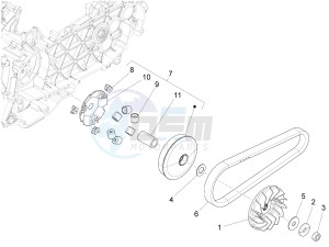 PRIMAVERA 150 4T 3V IE ABS-NOABS E3-E4 (EMEA, LATAM, APAC) drawing Driving pulley