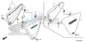 CB1100CAH UK - (E) drawing SIDE COVER