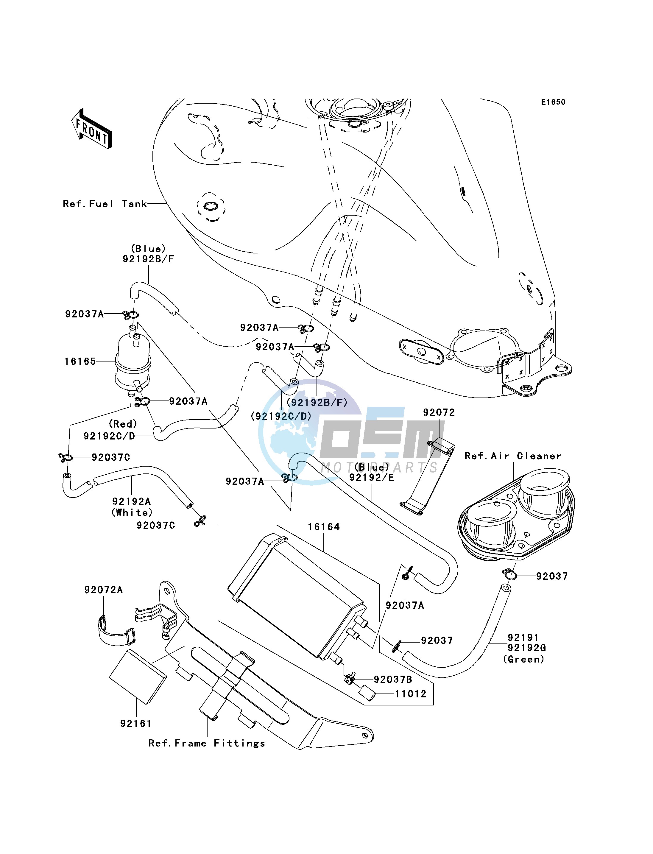 FUEL EVAPORATIVE SYSTEM-- CA- -