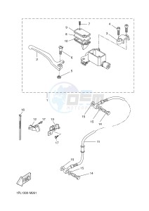 NS50N AEROX NAKED (1PL4 1PL4) drawing FRONT MASTER CYLINDER