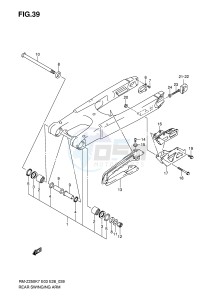 RM-Z250 (E3-E28) drawing REAR SWINGING ARM