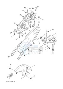 YZF-R125A YZF-R125 ABS R125 (5D7T 5D7T 5D7T 5D7T) drawing FENDER