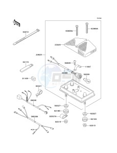 KLX 650 D [KLX650R] (D1) [KLX650R] drawing TAILLIGHT-- S- -