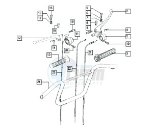 STANDARD_24-45kmh_Y-K2 50 Y-K2 drawing Handlebar-grips-speedometer