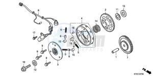 VTR2509 Australia - (U / MK) drawing PULSE GENERATOR/STARTING CLUTCH