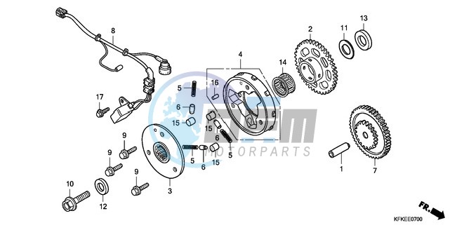 PULSE GENERATOR/STARTING CLUTCH