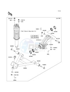 KAF 620 M [MULE 4010 4X4] (M9F) M9F drawing FRONT SUSPENSION