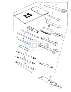 KL 250 A [KLR250] (A3-A4) [KLR250] drawing OWNER TOOLS -- 80-81 KL250-A3_A4- -