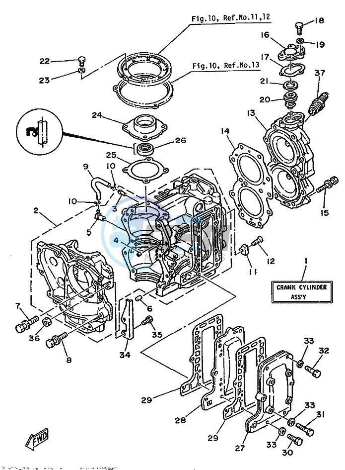 CYLINDER--CRANKCASE