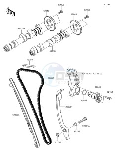 VULCAN S ABS EN650DHF XX (EU ME A(FRICA) drawing Camshaft(s)/Tensioner