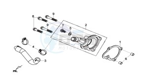 JOYMAX 125 drawing WATERPOMP COVER