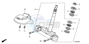 PES125R9 Europe Direct - (ED / STC) drawing STEERING STEM