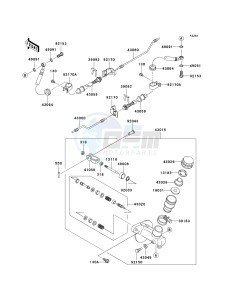 KAF 950 F [MULE 4010 DIESEL 4X4] (F9F-FAF) F9F drawing MASTER CYLINDER