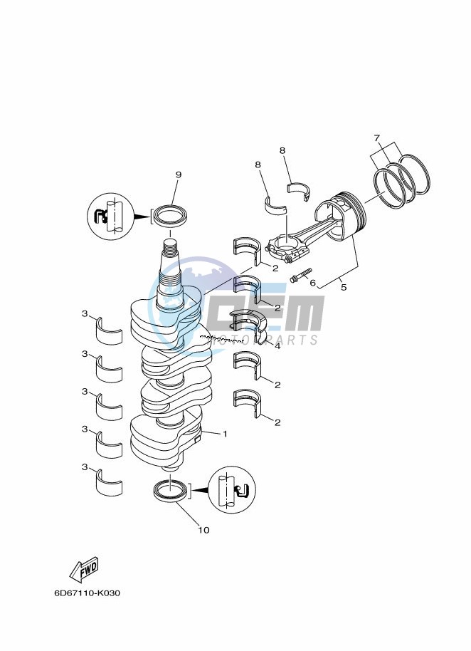 CRANKSHAFT--PISTON