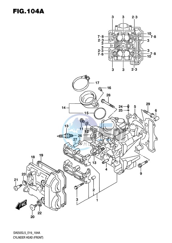 CYLINDER HEAD (FRONT)